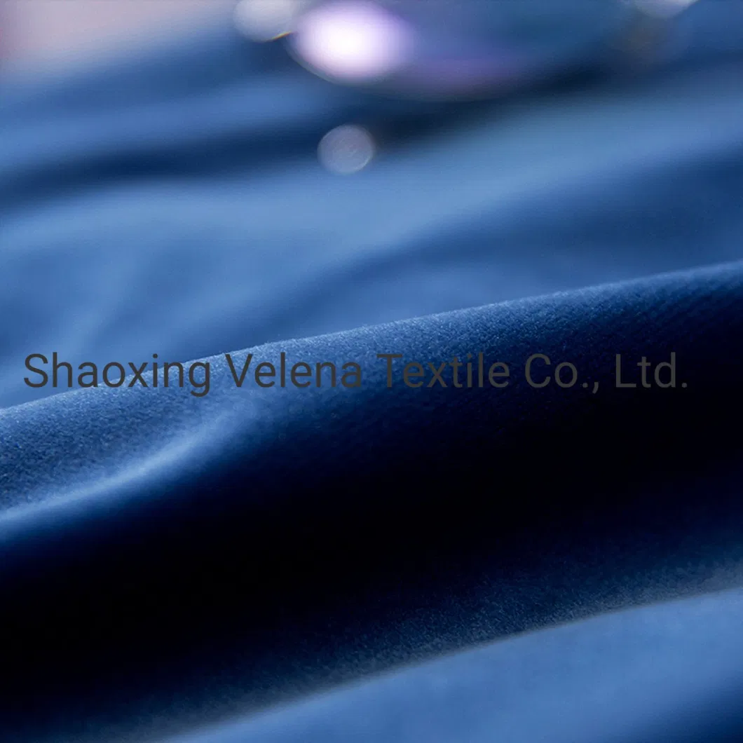 Holland Velvet Jaguar Velvet Venice DTY and FDY Venice Polyester Plain Velvet Furniture Textile Fabric