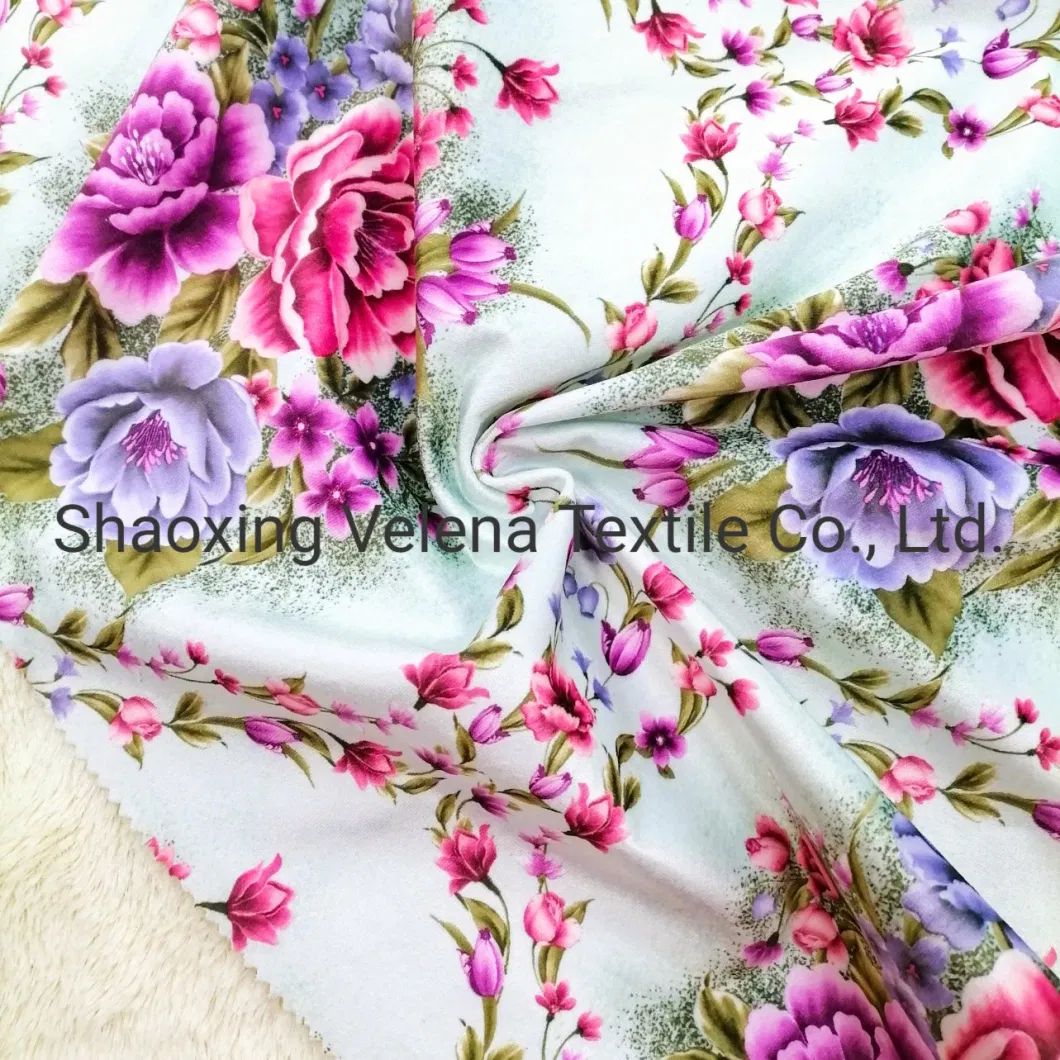 Polyester Upholstery Fabric Microfiber Fudan Venisia FDY Velvet Print with Foil Home Textile Sofa Furniture Morocco Style