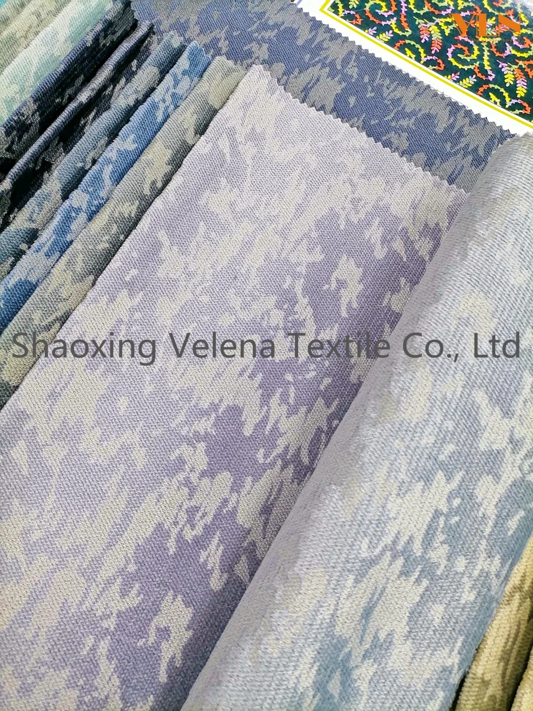 Hot Sale 100% Polyester Jaguar Twill Velvet Dyeing with Foil Upholstery Furniture Home Textile Sofa Fabric