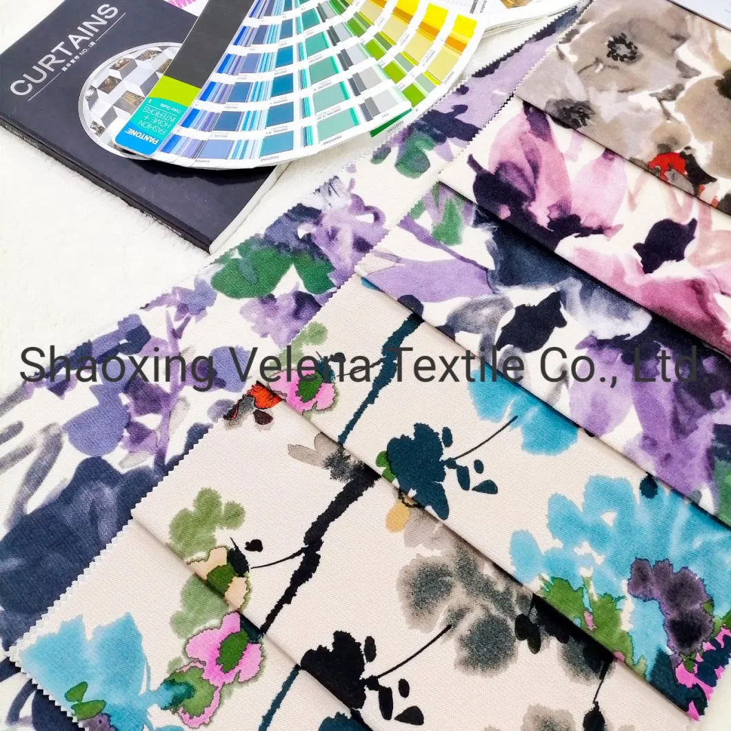 High Quality 2021 Jaguar Velvet Printed Upholstery Furniture Sofa Home Textile Warp Knit Fabric