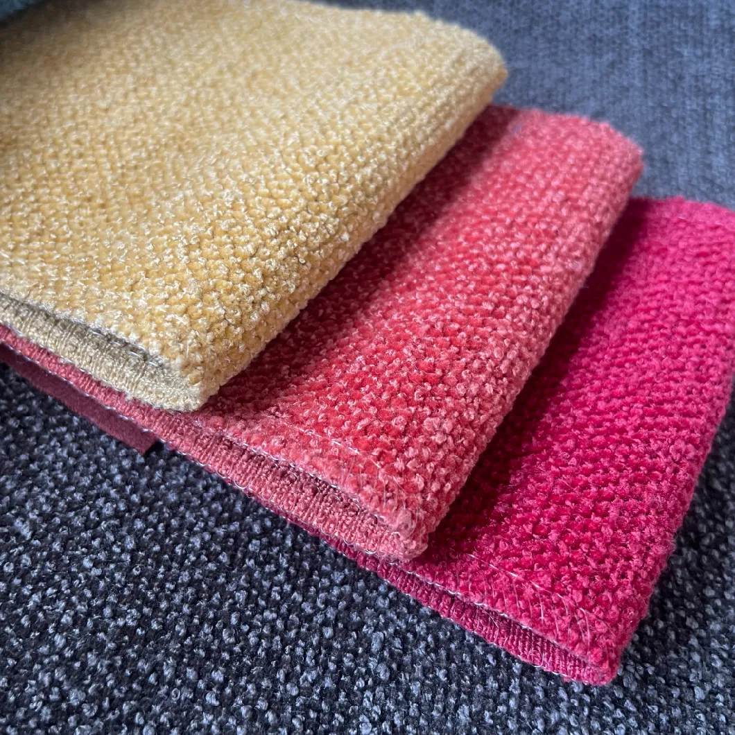 Fine Tela Chenille Woven Sofa Fabric Upholstery Cloth for Bedding Cushion Furniture Couch