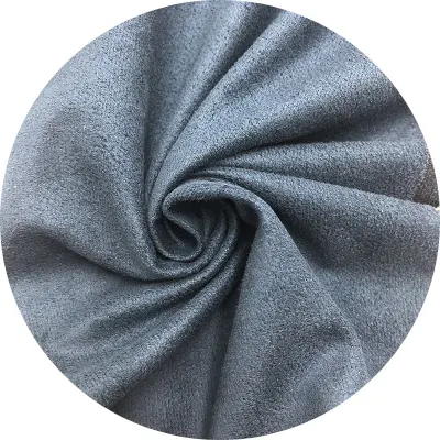 Garment Home Textile Weft/Warp Knitted Faux Microfiber 100% Polyester Plain Synthetic Micro Suede Fabric for Decorative Upholstery Furniture Sofa