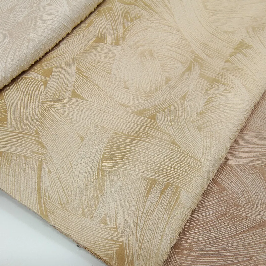 Velvet Embossing Bronzing Process. Wind Textured Polyester Simple Sand Release
