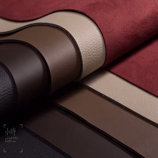 Huafon Factory Supply Microfiber PU Suede Leather Fabric Sofa Garment Bag Shoe Lining Fabric in Roll