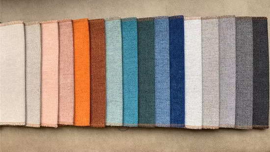 Hotsale Polyester Plain Brushed Dobby Chenille Textile Fabric for Sofa Chair Furniture