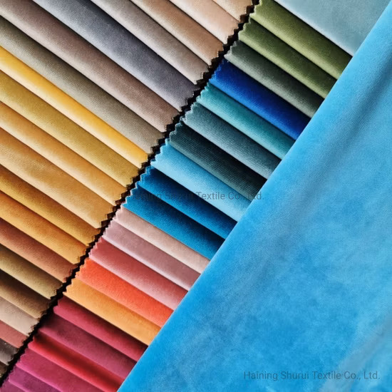 100% Polyester Knitting Velvet Fabric for Mattress Border Bed and Sofa Upholstery Cover
