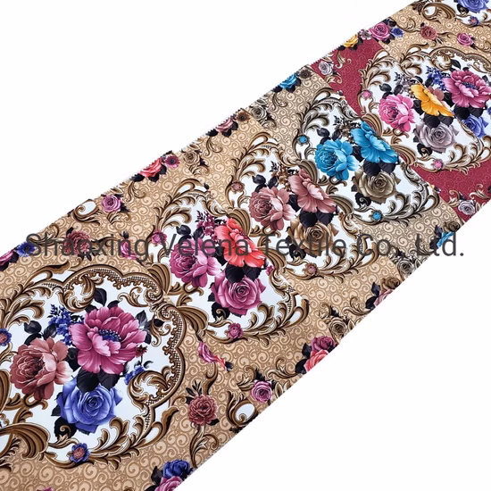 Wholesale High Quality 100% Polyester FDY Velvet Printing Upholstery Fabric Home Textile Fabric for Sofa Curtain