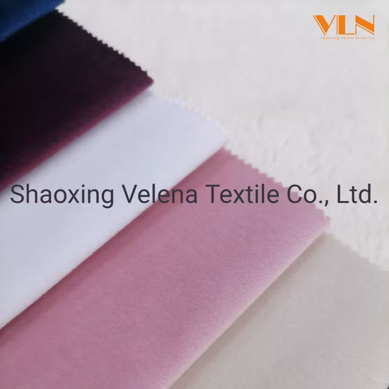 Hot Sale Classice Fabric Plush Holland Velvet Original Dyeing Upholstery Furniture Sofa Curtain Home Textile Fabric China Factory